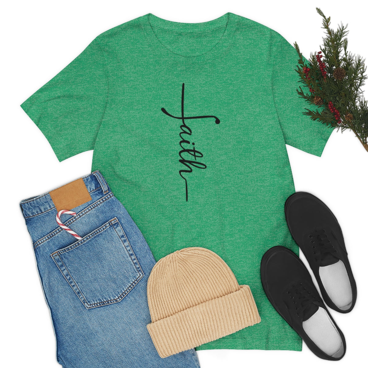 "Faith" Unisex Jersey Short Sleeve Tee