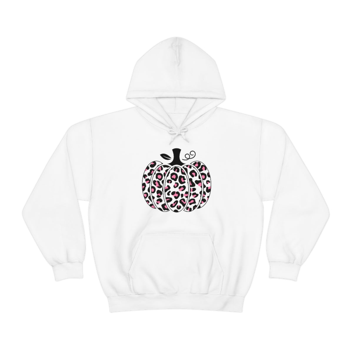"Pink Leopard Pumpkin" Unisex Heavy Blend™ Hooded Sweatshirt