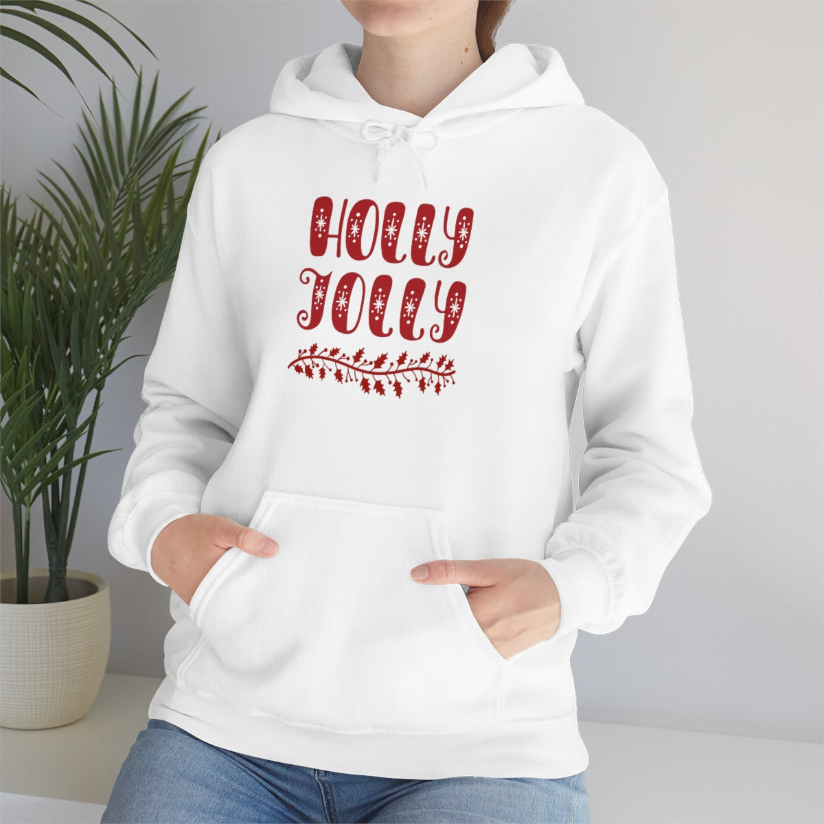 "Holly Jolly" Unisex Heavy Blend™ Hooded Sweatshirt