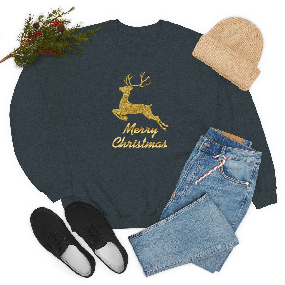 "Merry Christmas" Unisex Heavy Blend™ Crewneck Sweatshirt