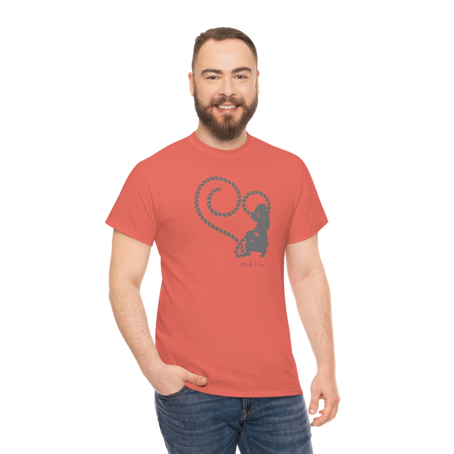 "Attitude & Heart" Unisex Heavy Cotton Tee
