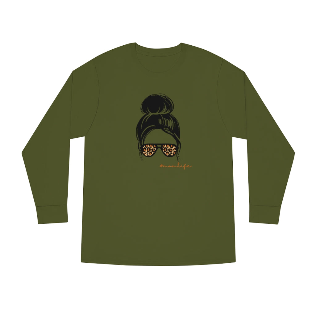 #momlife Long Sleeve Crewneck Tee
