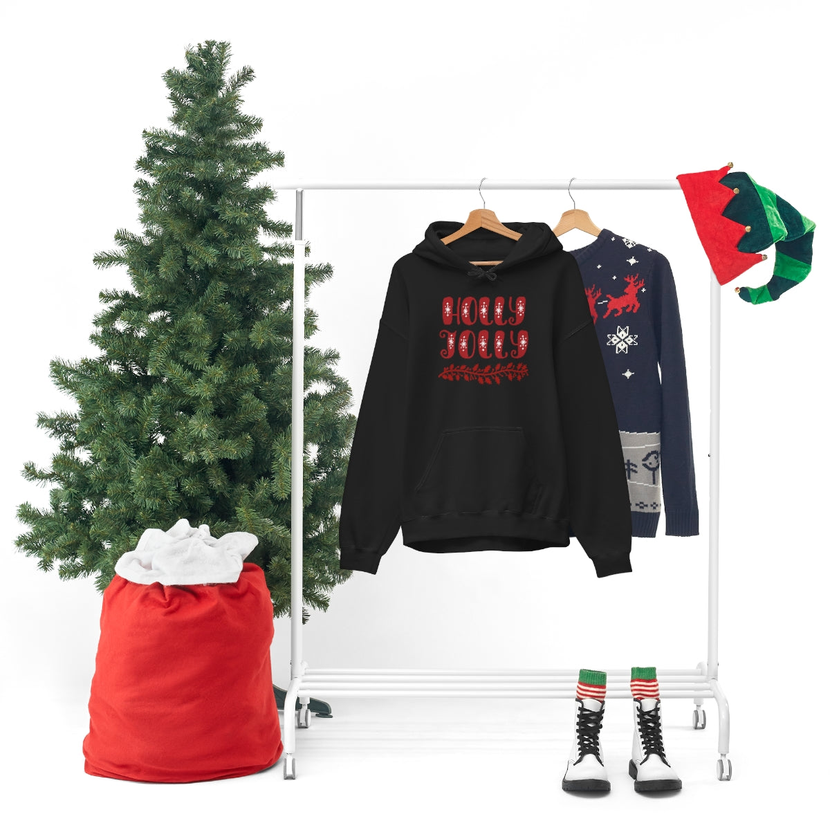 "Holly Jolly" Unisex Heavy Blend™ Hooded Sweatshirt