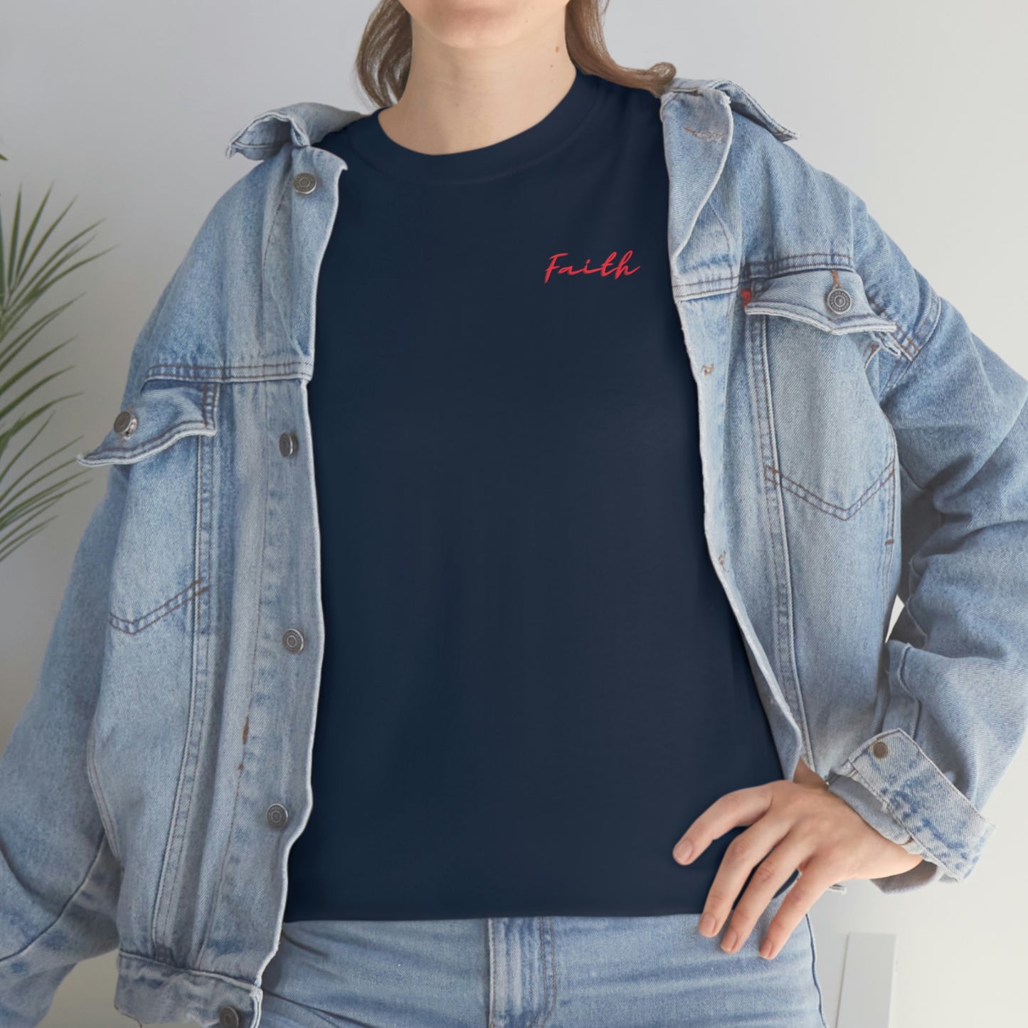 "Faith" (Front/Back Design) Unisex Heavy Cotton Tee