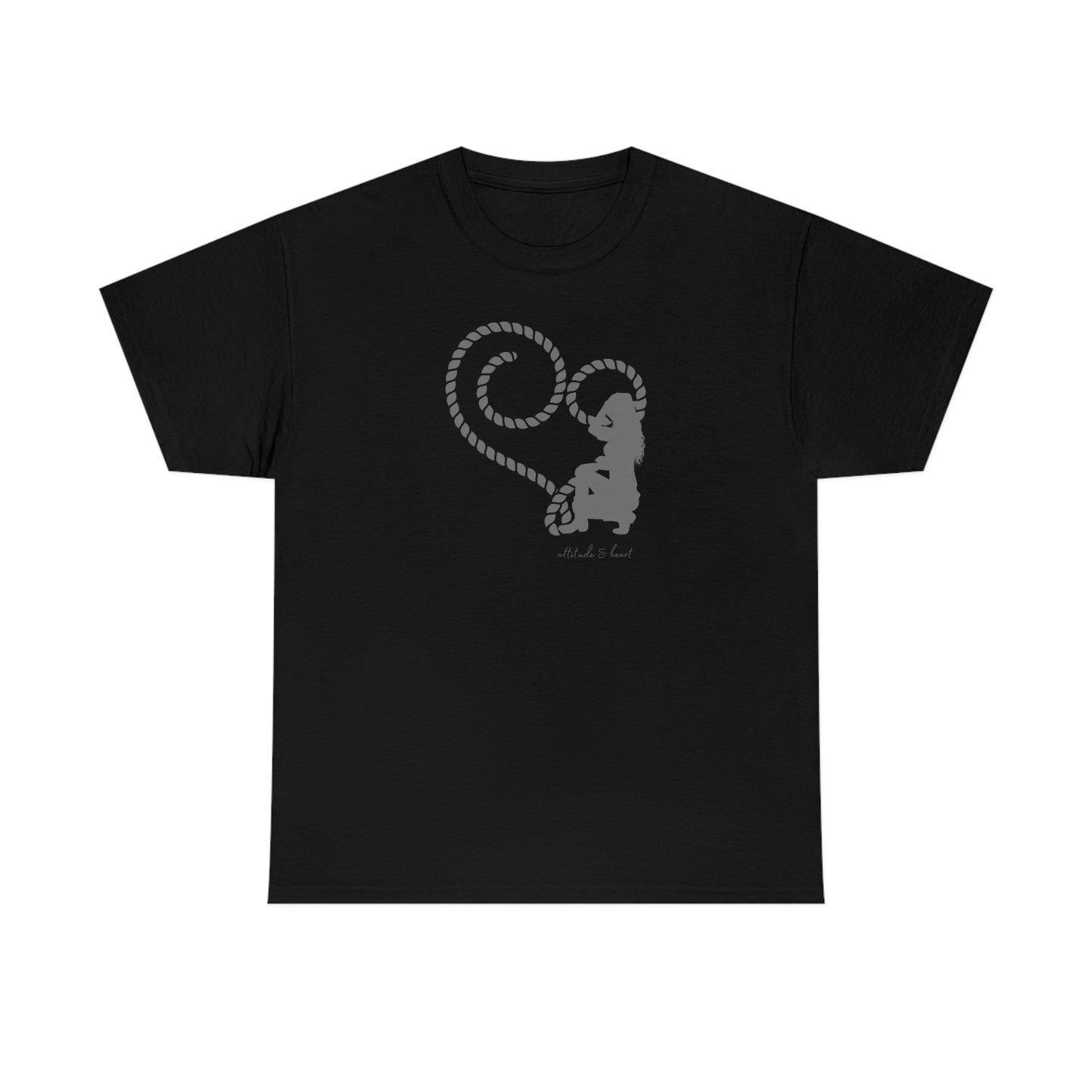 "Attitude & Heart" Unisex Heavy Cotton Tee