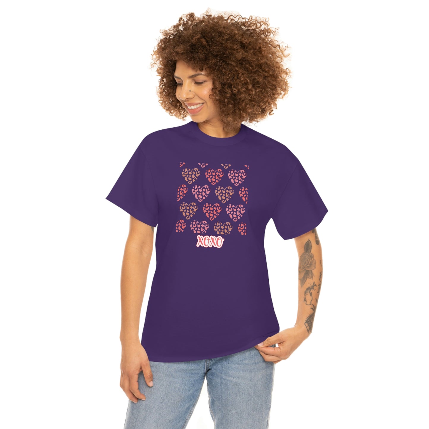 "XOXO Hearts" Unisex Heavy Cotton Tee