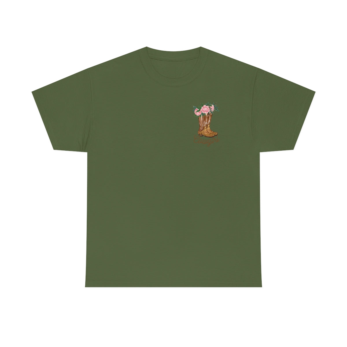 "Cowgirl/Herd That" Unisex Heavy Cotton Tee Front/Back Designs