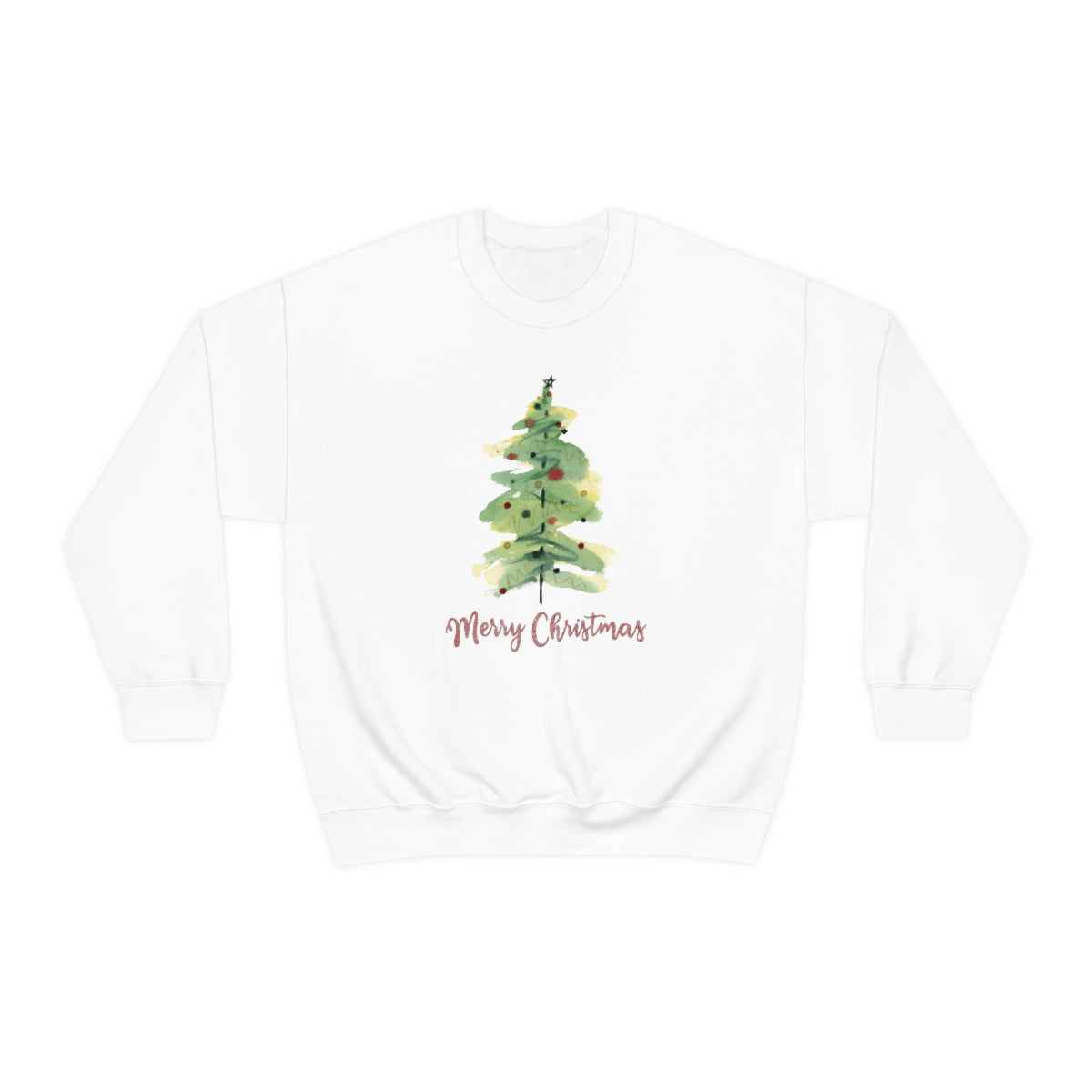 "Merry Christmas Tree" Unisex Heavy Blend™ Crewneck Sweatshirt