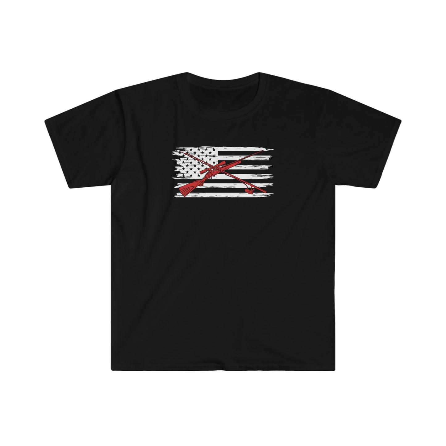 "Hunting & Fishing Flag" Unisex Softstyle T-Shirt