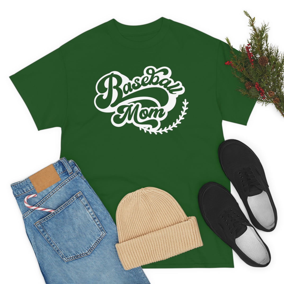 "Baseball Mom" Unisex Heavy Cotton Tee