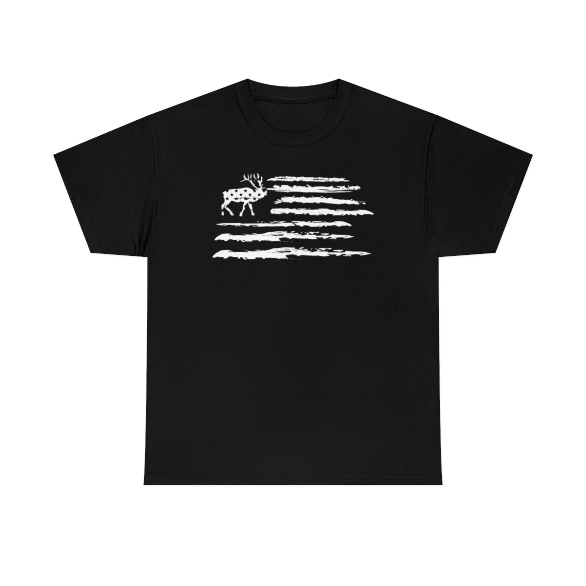 "White Deer Flag" Unisex Heavy Cotton Tee