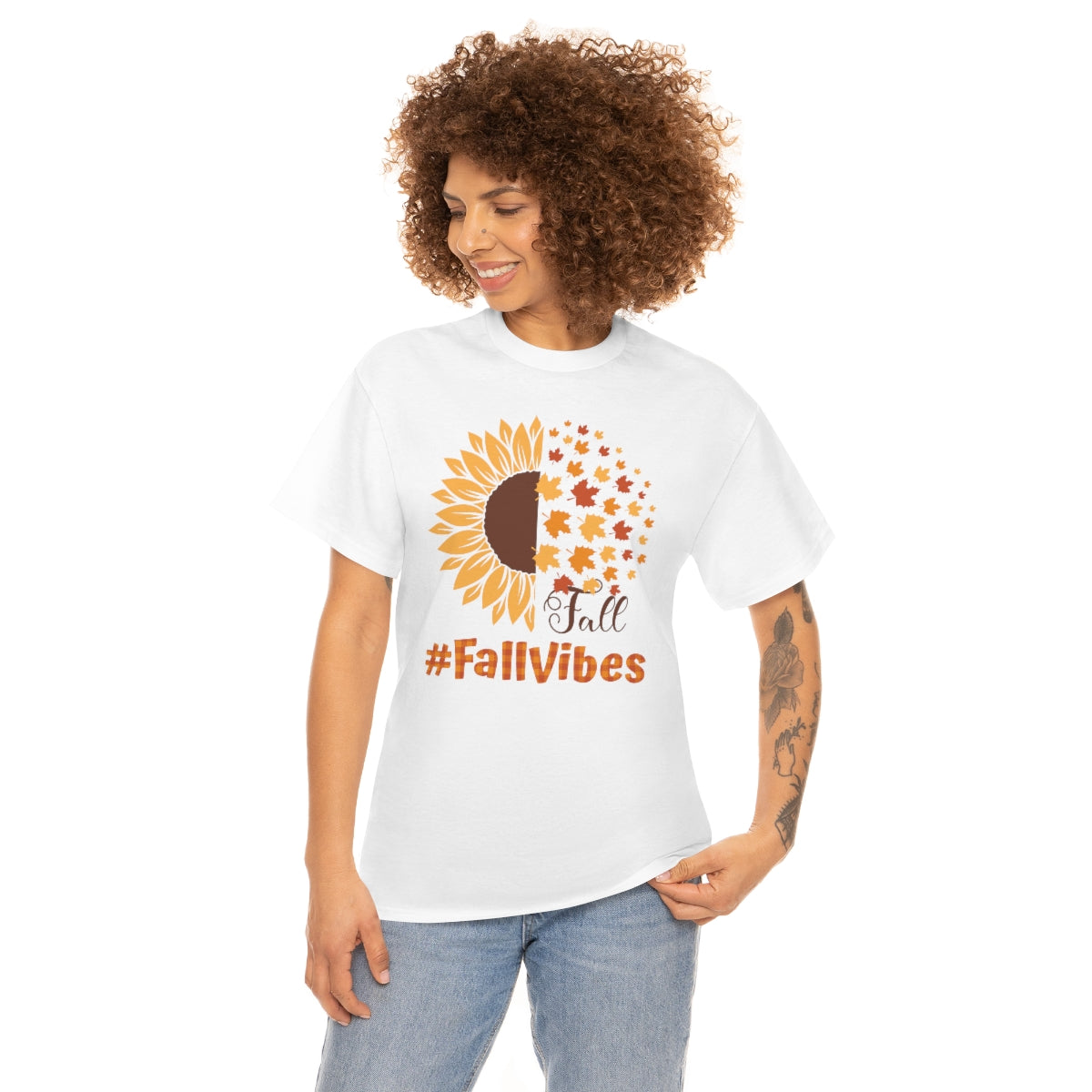 "#FallVibes" Unisex Heavy Cotton Tee