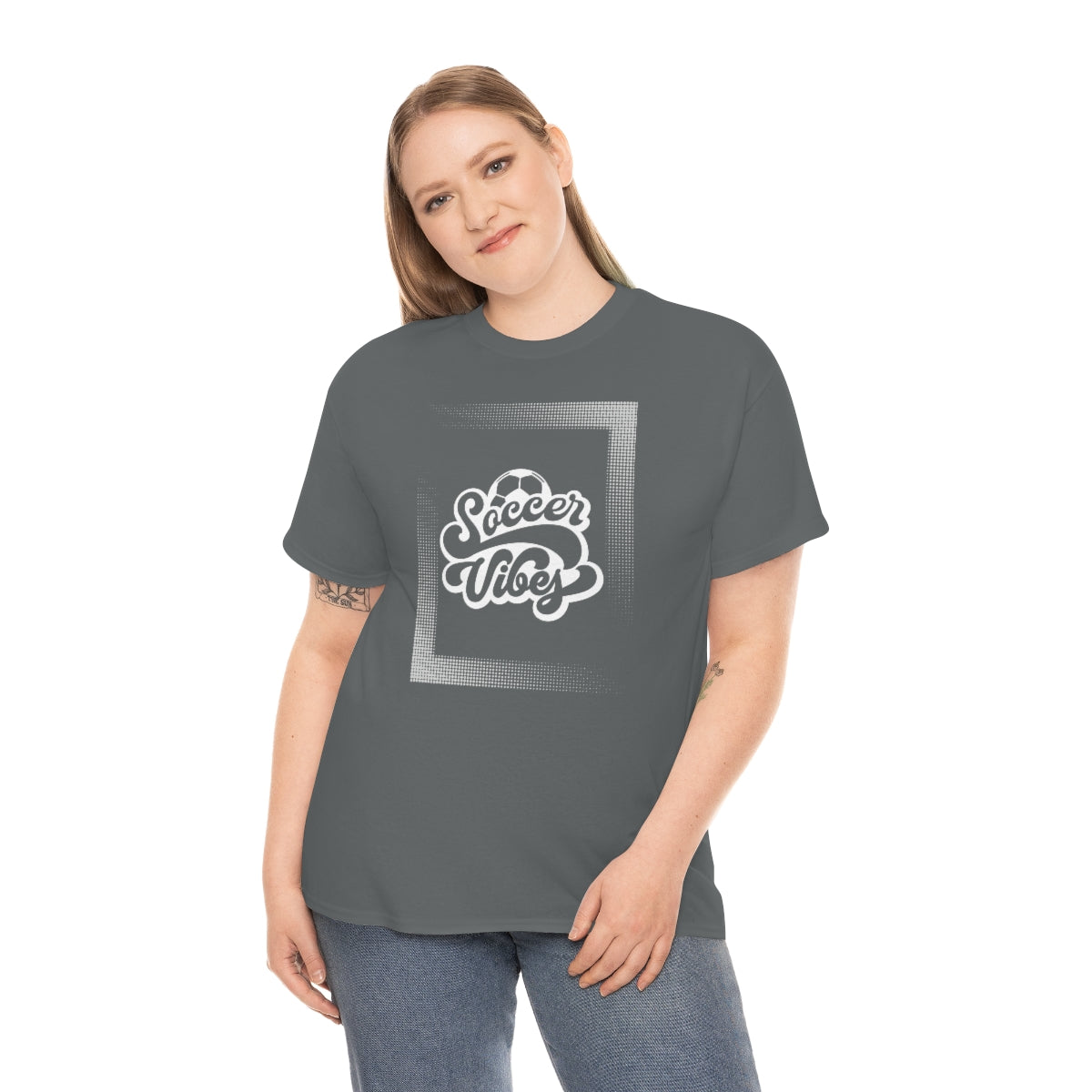 "Soccer Vibes" Unisex Heavy Cotton Tee