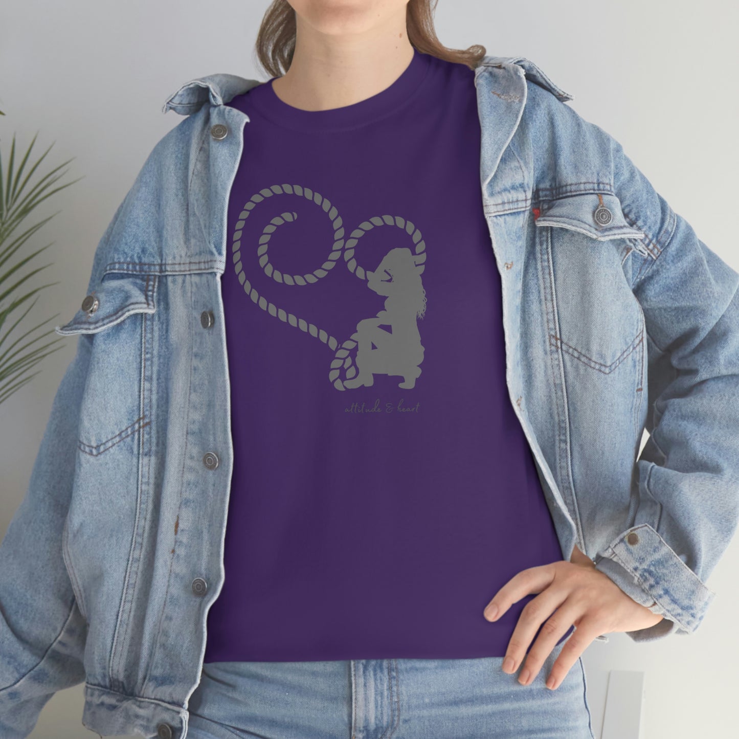 "Attitude & Heart" Unisex Heavy Cotton Tee