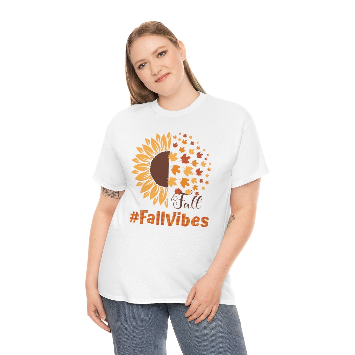 "#FallVibes" Unisex Heavy Cotton Tee