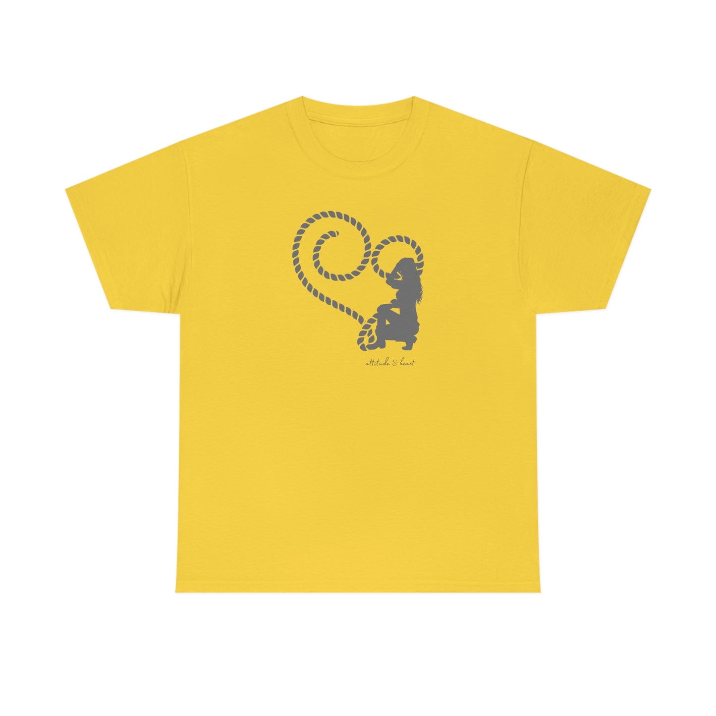 "Attitude & Heart" Unisex Heavy Cotton Tee
