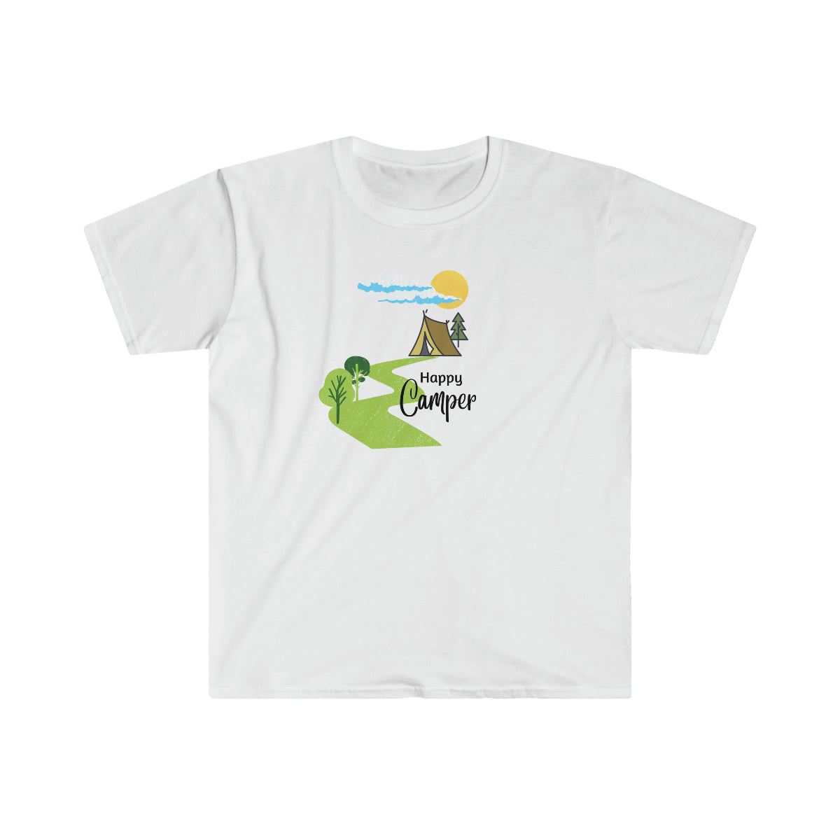 "Happy Camper" Unisex Softstyle T-Shirt