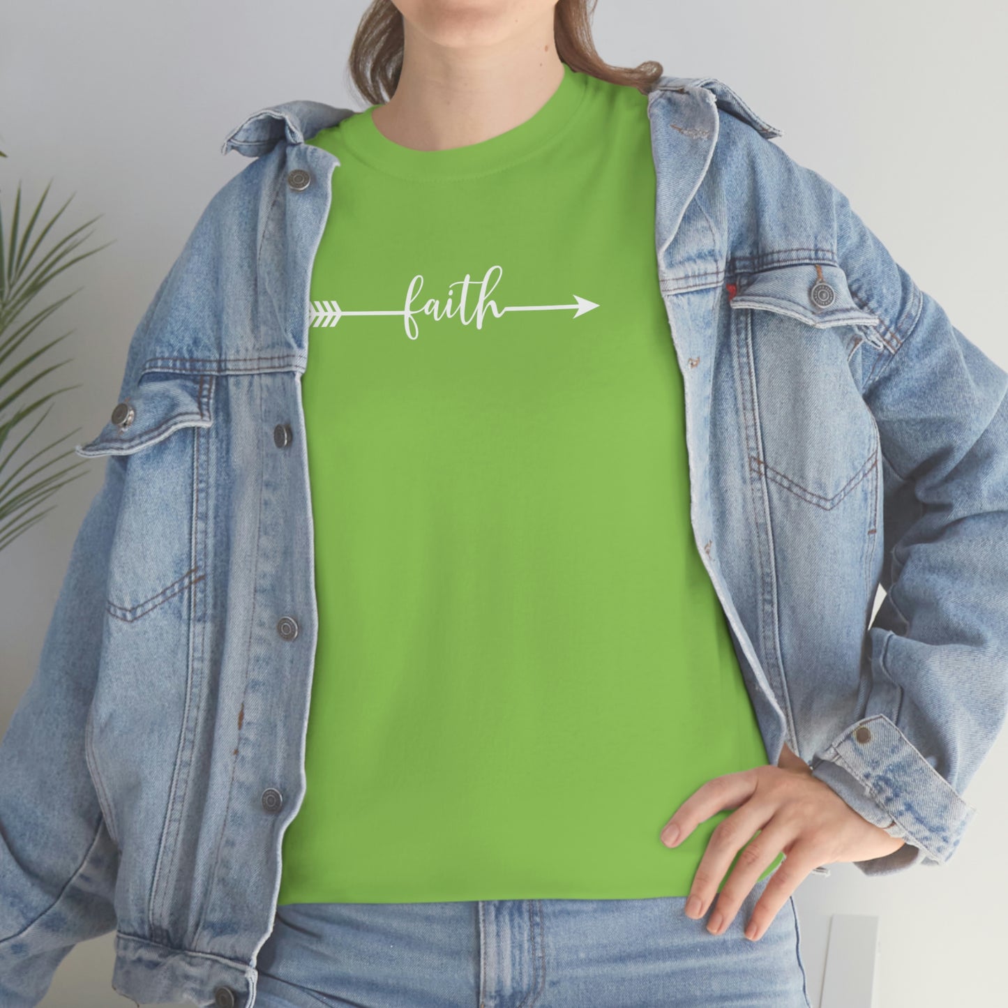 "Faith Arrow" Unisex Heavy Cotton Tee