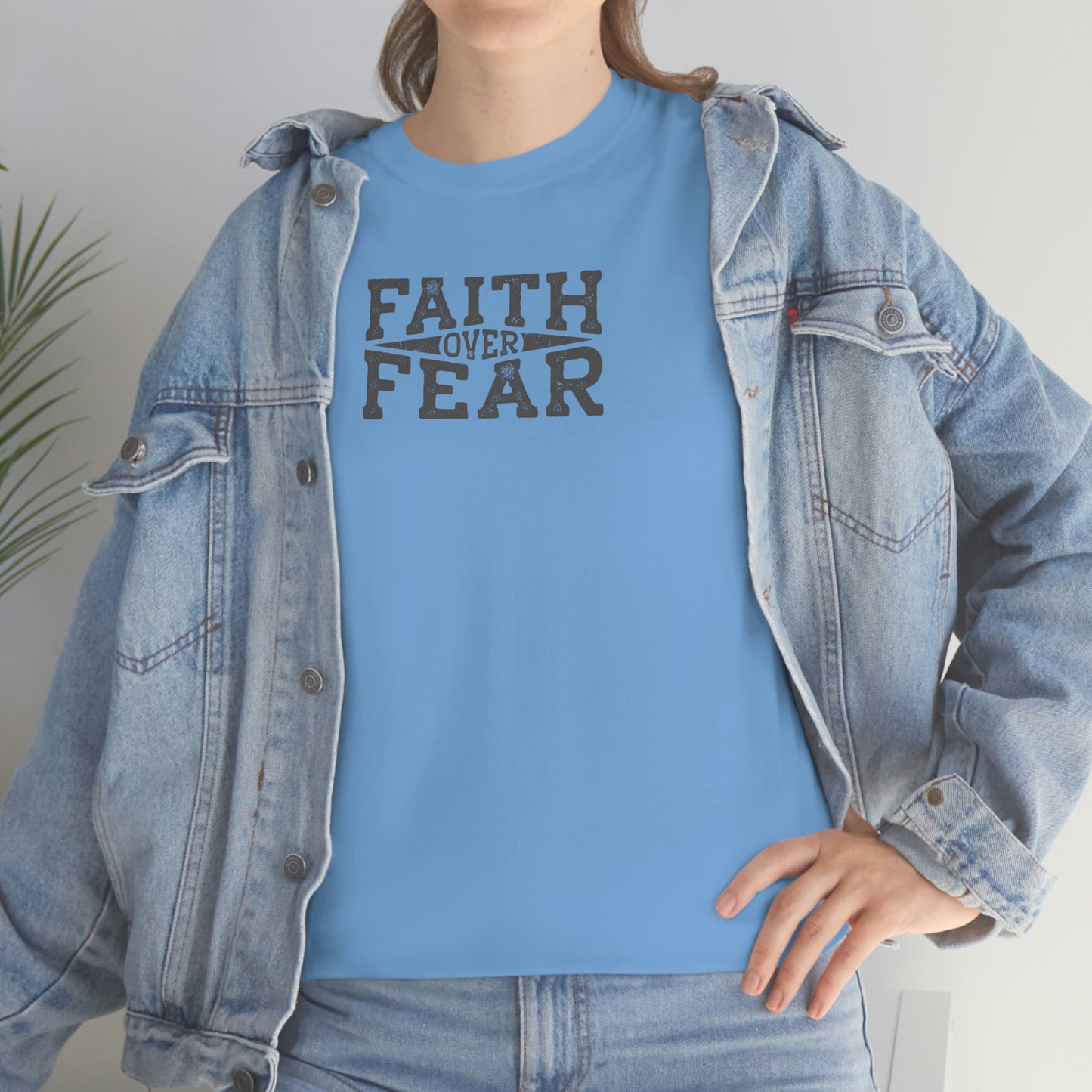 "Faith Over Fear" Unisex Heavy Cotton Tee