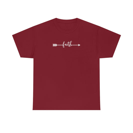 "Faith Arrow" Unisex Heavy Cotton Tee