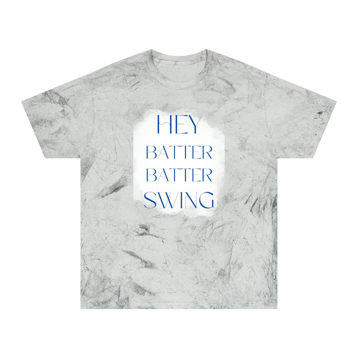 "Hey Batter Batter Swing" Unisex Color Blast T-Shirt