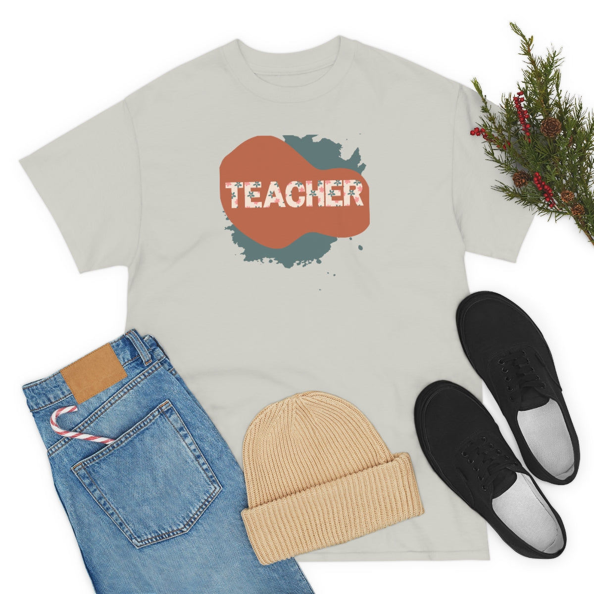 "Teacher" Unisex Heavy Cotton Tee