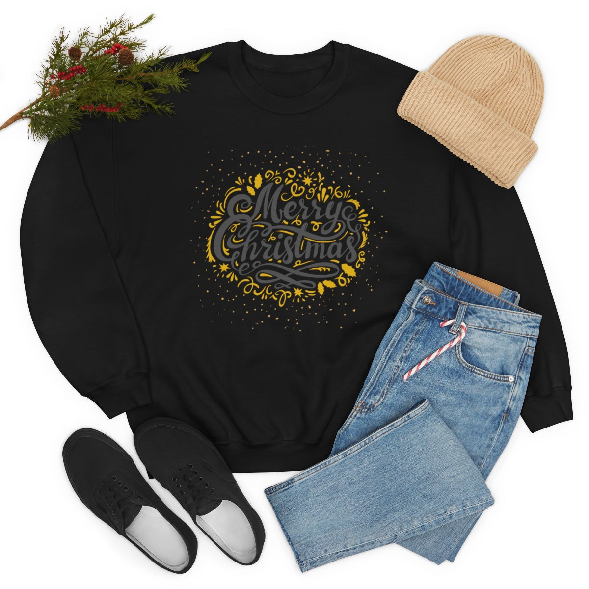 "Merry Christmas" Unisex Heavy Blend™ Crewneck Sweatshirt