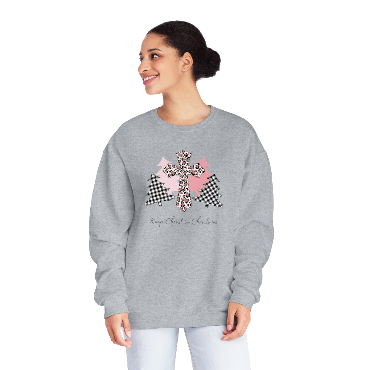 "Keep Christ in Christmas" Unisex NuBlend® Crewneck Sweatshirt