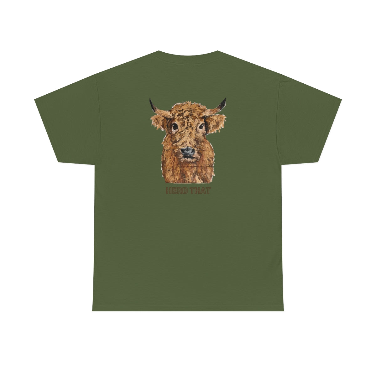 "Cowgirl/Herd That" Unisex Heavy Cotton Tee Front/Back Designs
