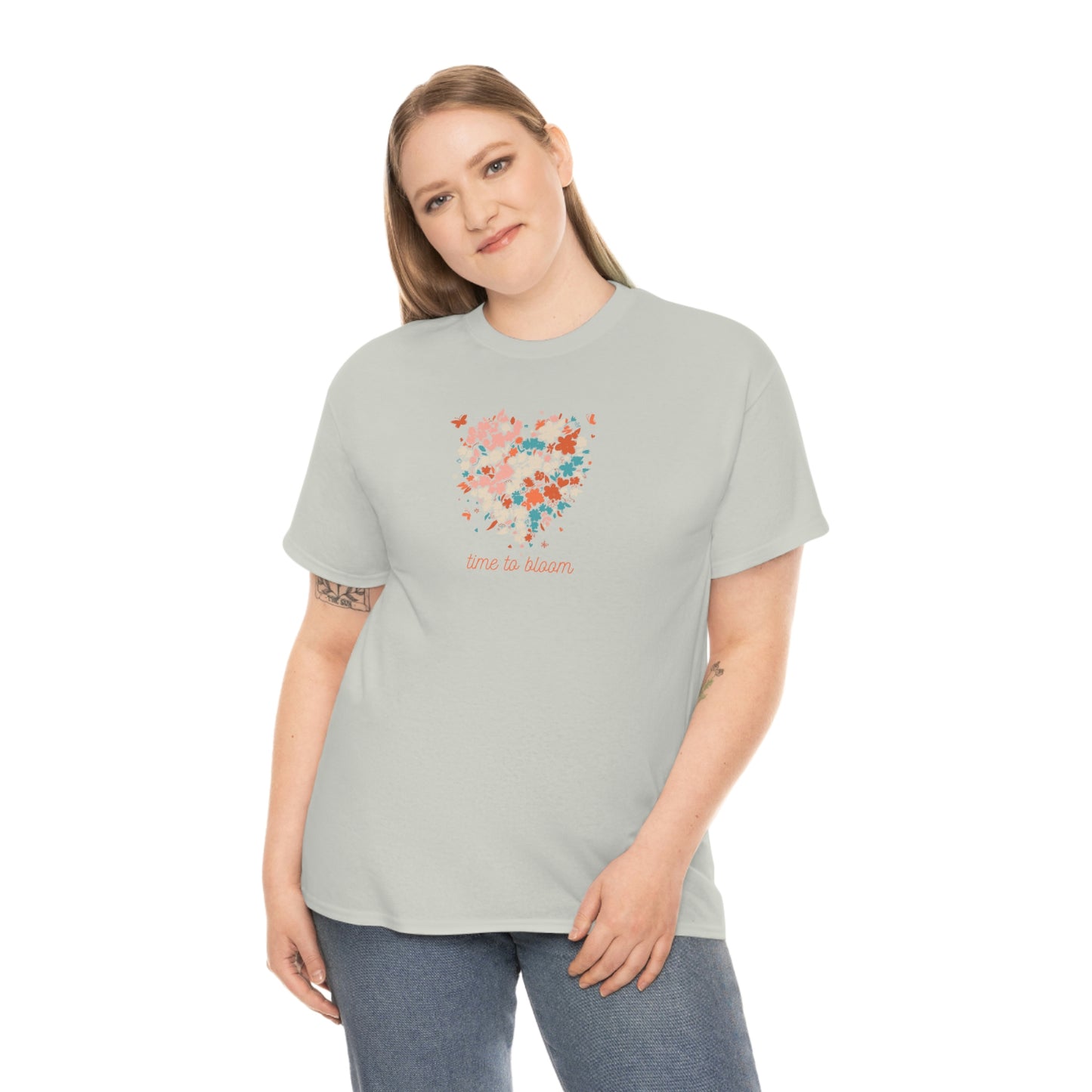 "Time to Bloom" Unisex Heavy Cotton Tee