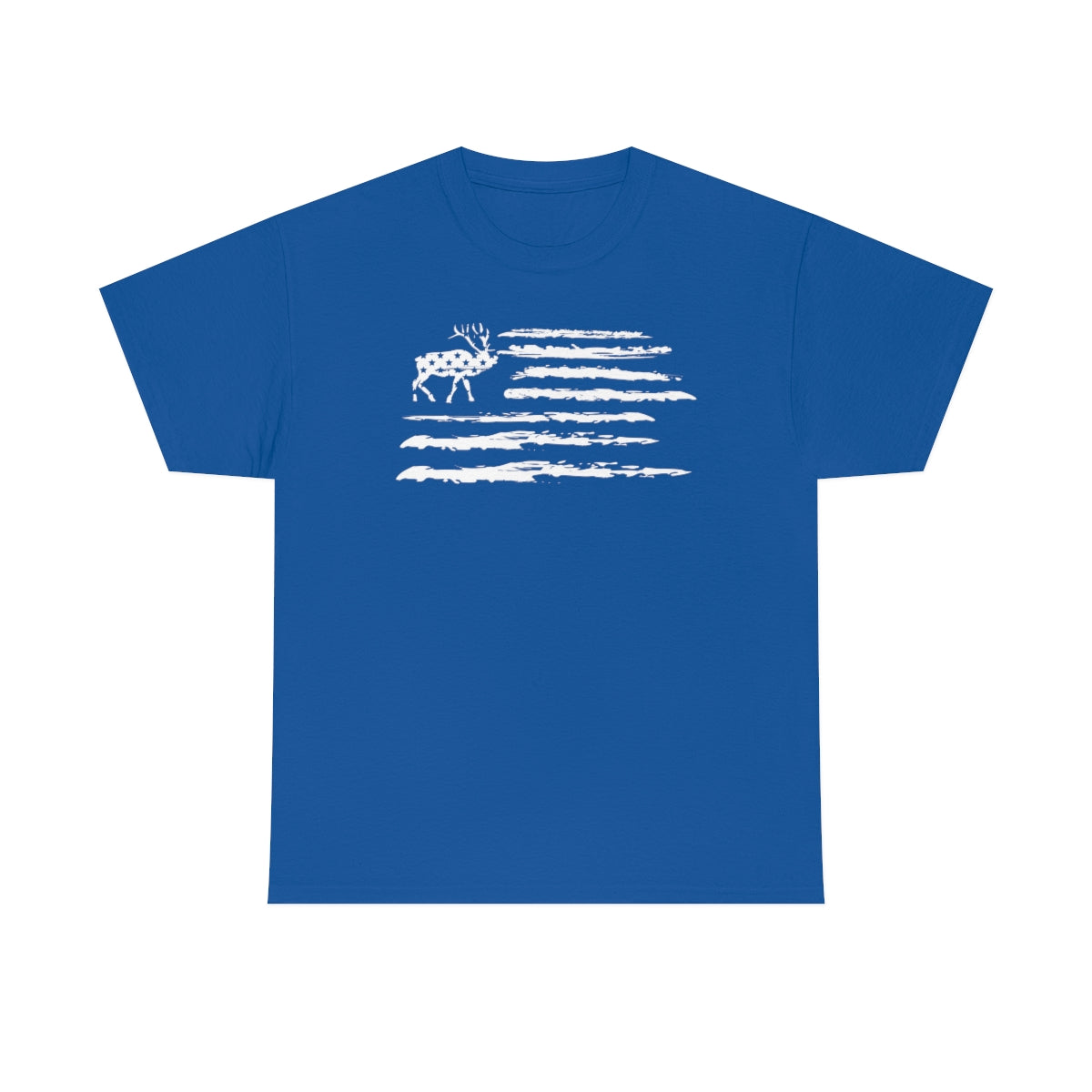 "White Deer Flag" Unisex Heavy Cotton Tee