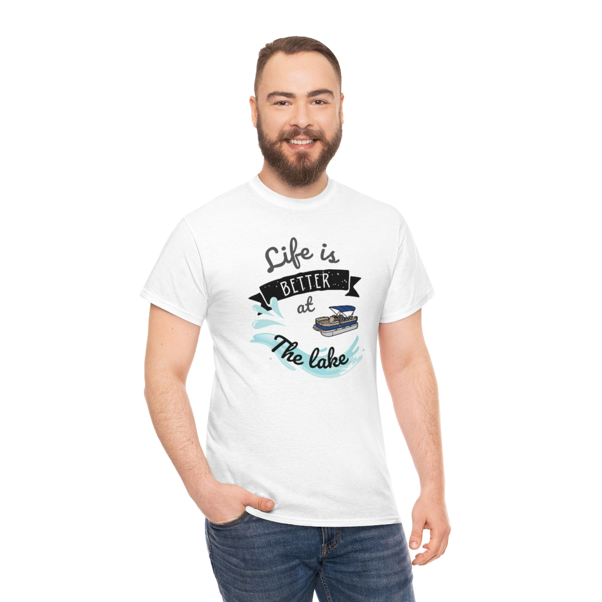 Life is Better at the Lake Unisex Heavy Cotton Tee