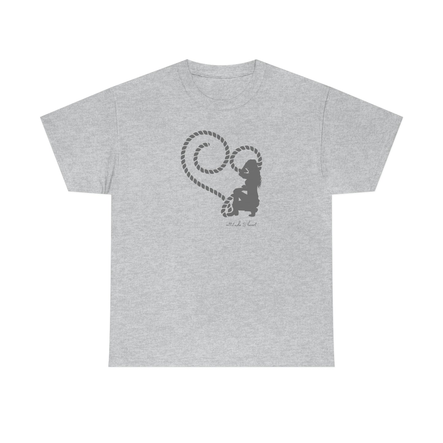 "Attitude & Heart" Unisex Heavy Cotton Tee