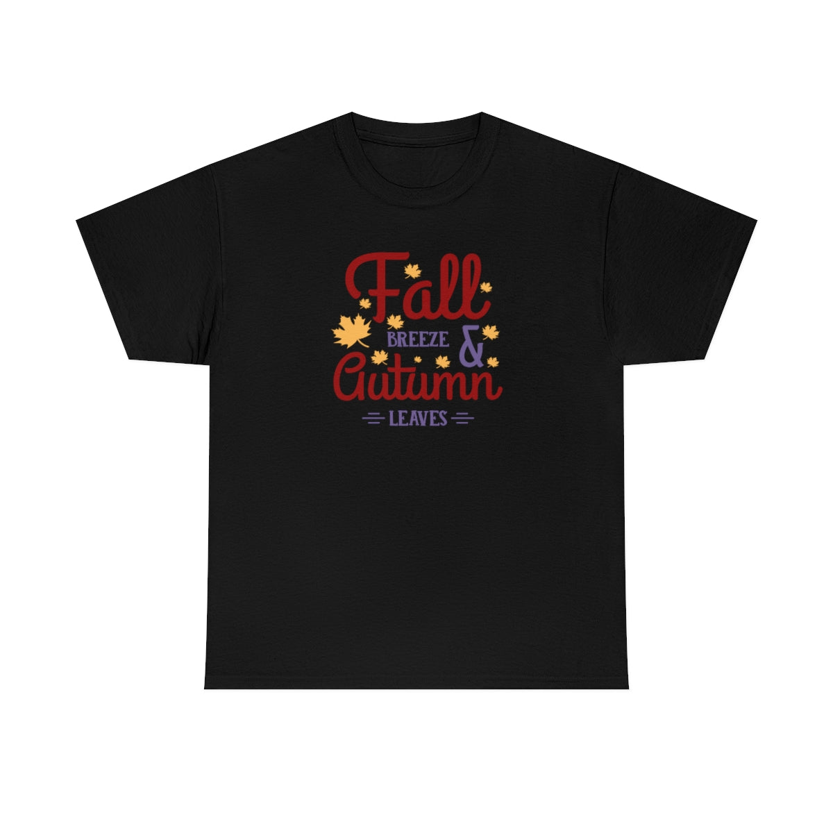 "Fall Breeze And Autumn Leaves" Unisex Heavy Cotton Tee