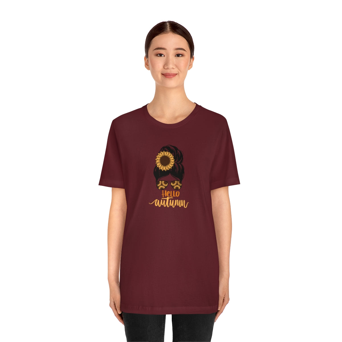 "Hello Autumn" Unisex Jersey Short Sleeve Tee
