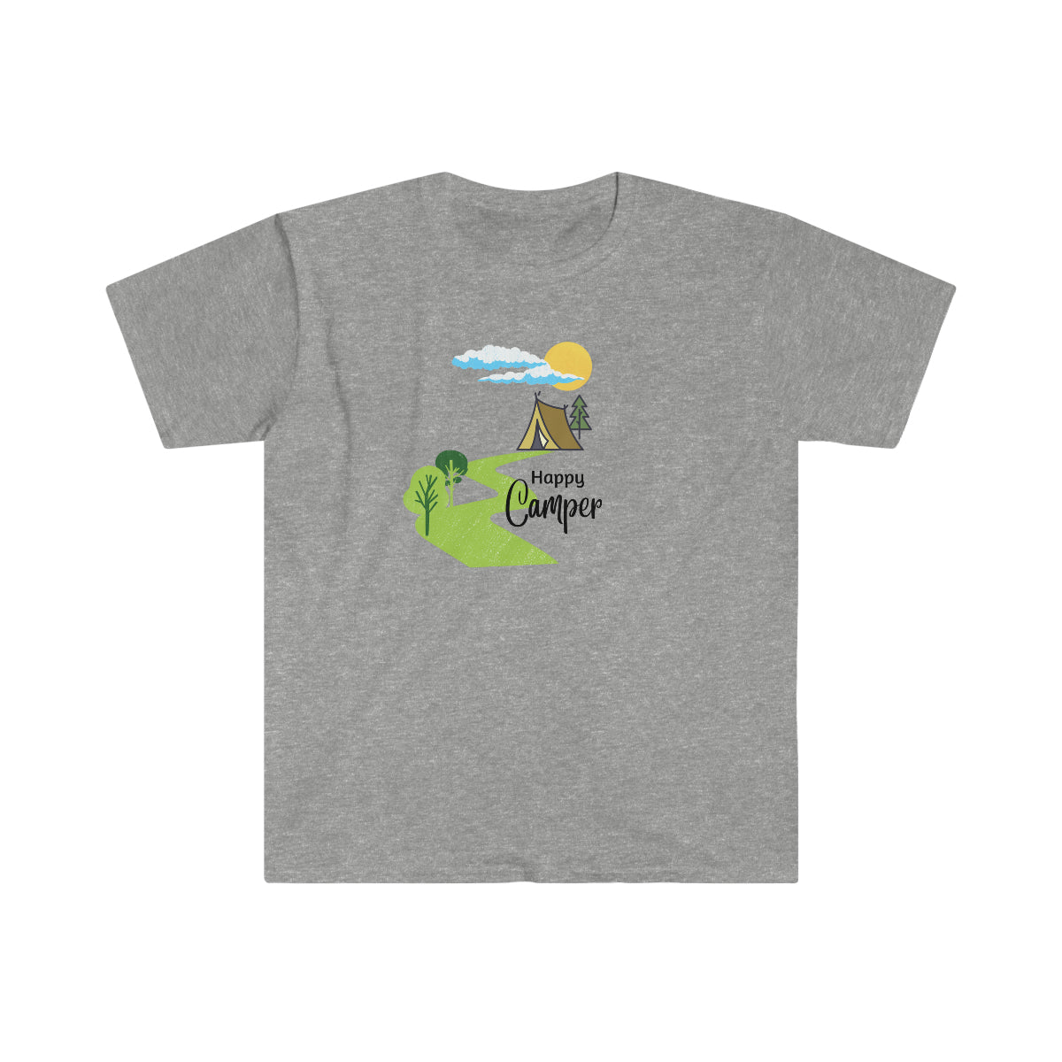 "Happy Camper" Unisex Softstyle T-Shirt