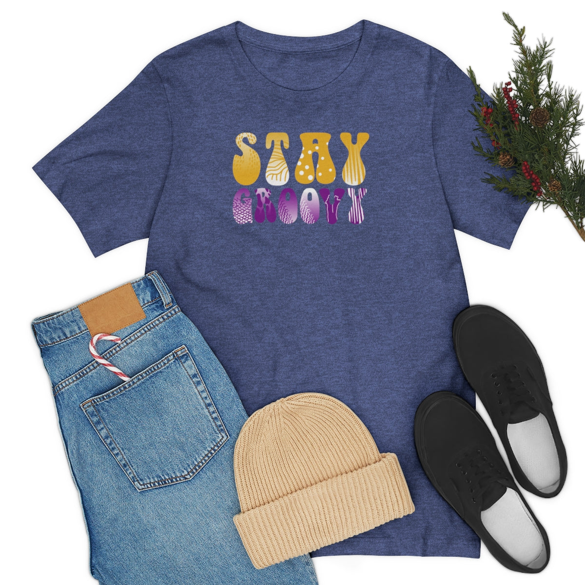 Stay Groovy Unisex Jersey Short Sleeve Tee