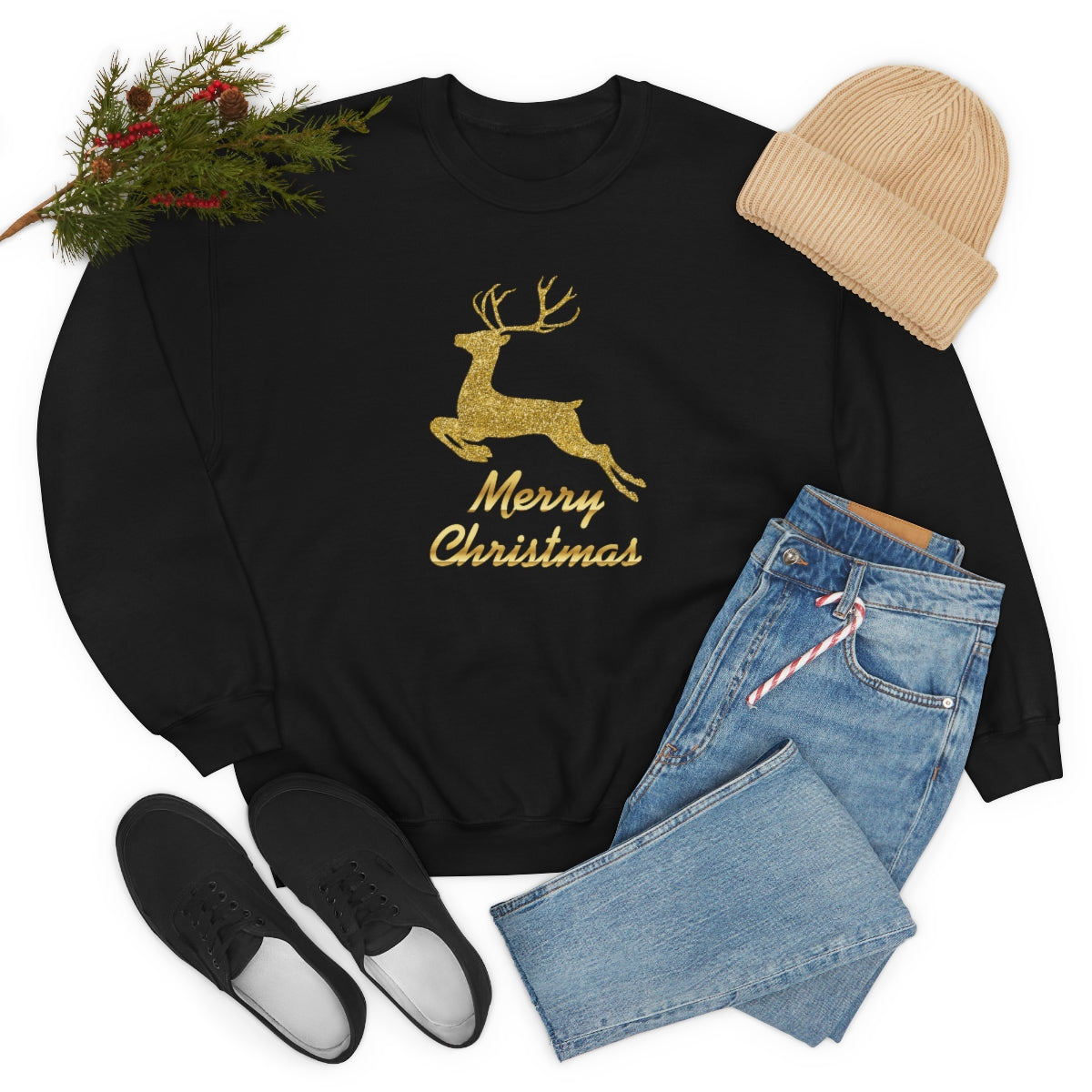 "Merry Christmas" Unisex Heavy Blend™ Crewneck Sweatshirt