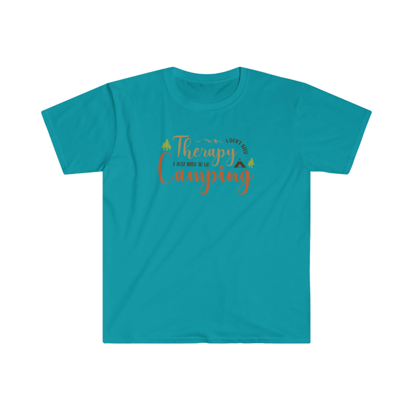 "Camping Is Therapy" Unisex Softstyle T-Shirt