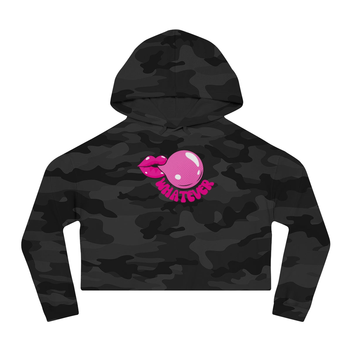 "Whatever" Women’s Cropped Hooded Sweatshirt