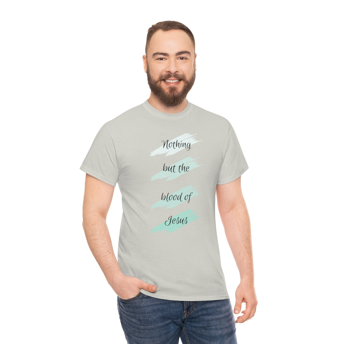 Nothing But the Blood Mint Unisex Heavy Cotton Tee