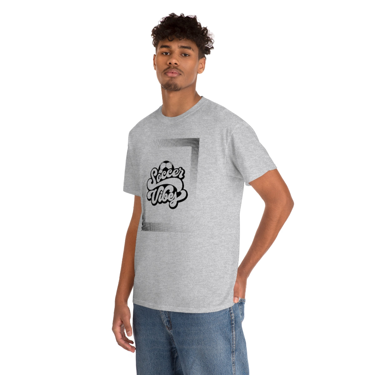 "Soccer Vibes" Unisex Heavy Cotton Tee