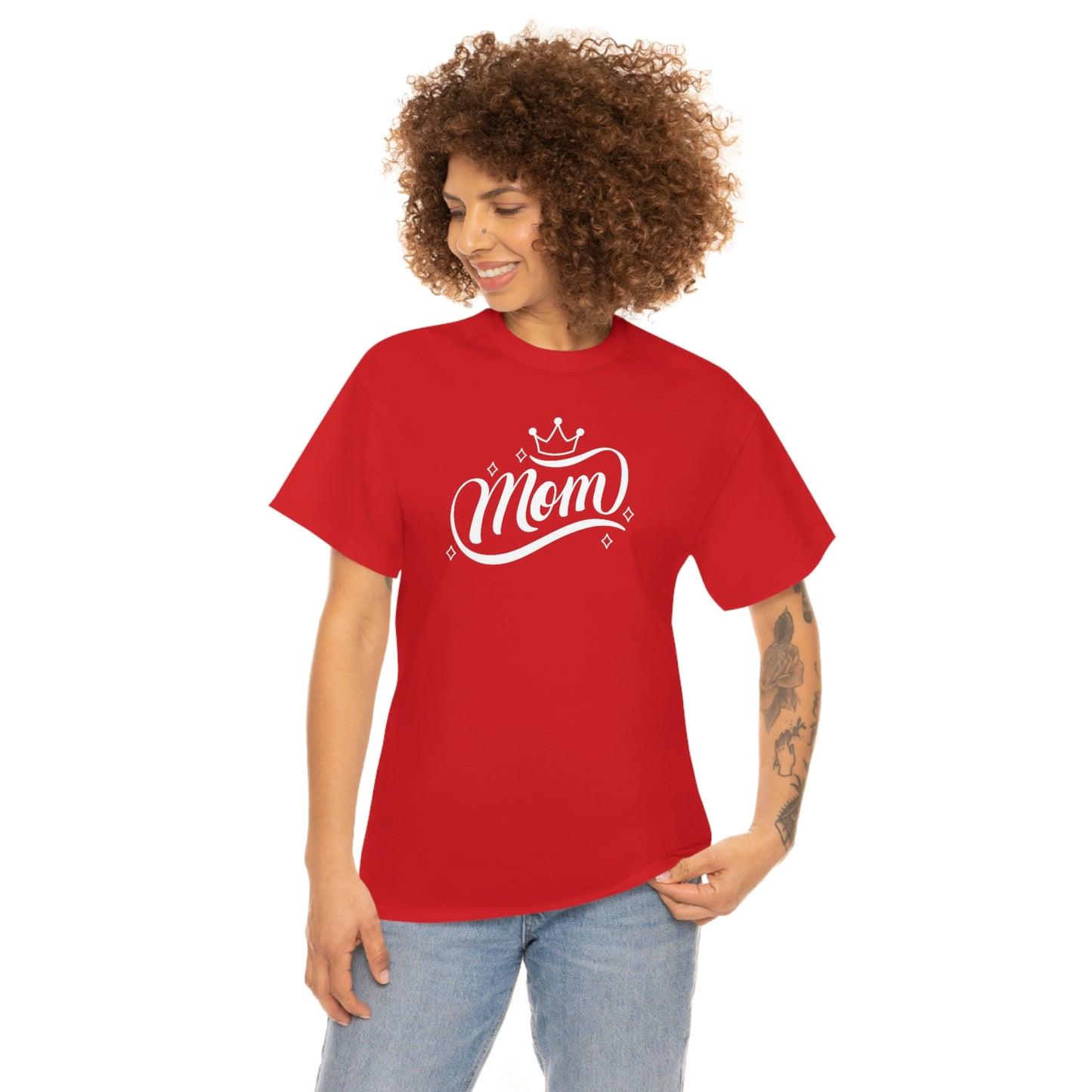 "Mom" Unisex Heavy Cotton Tee