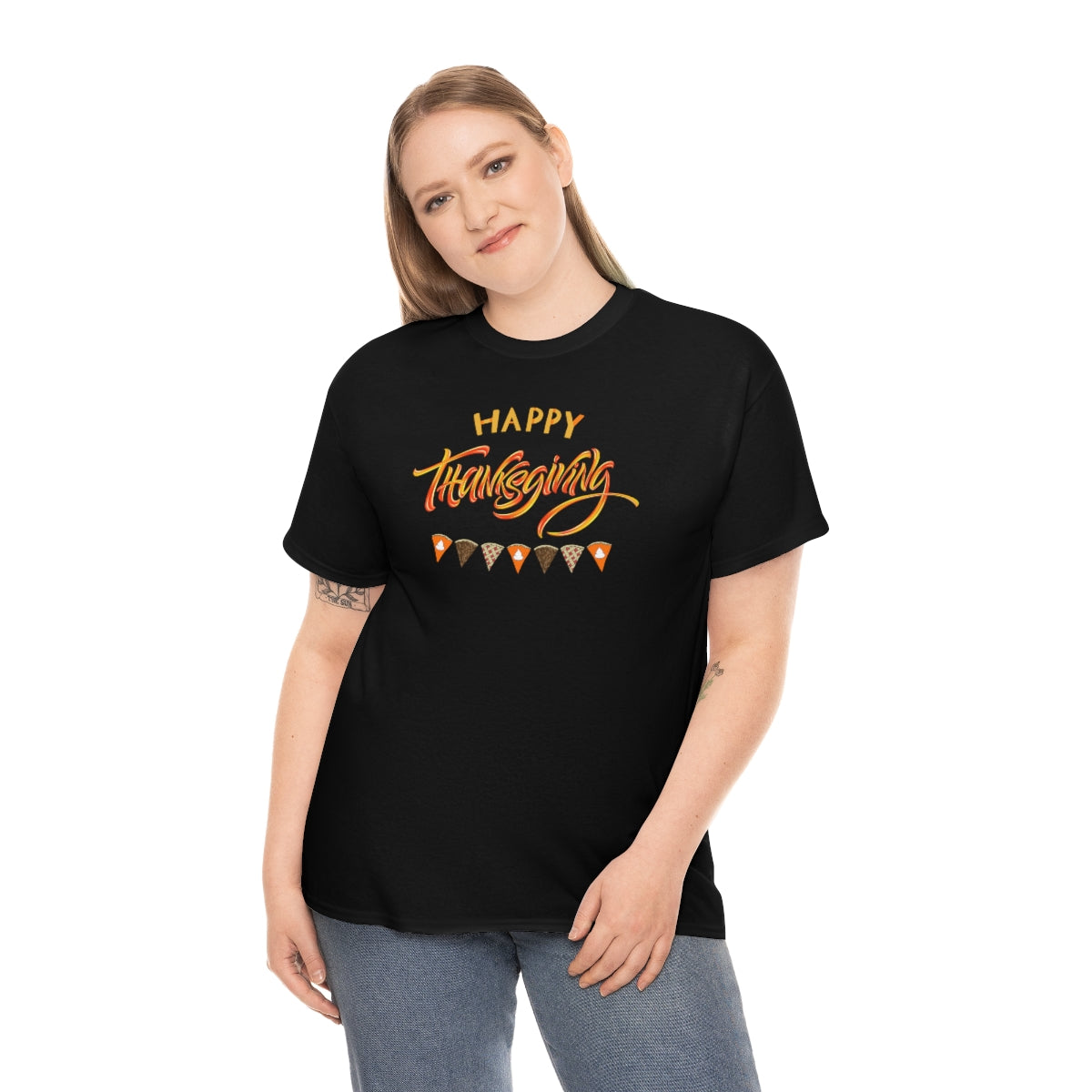"Happy Thanksgiving" Unisex Heavy Cotton Tee