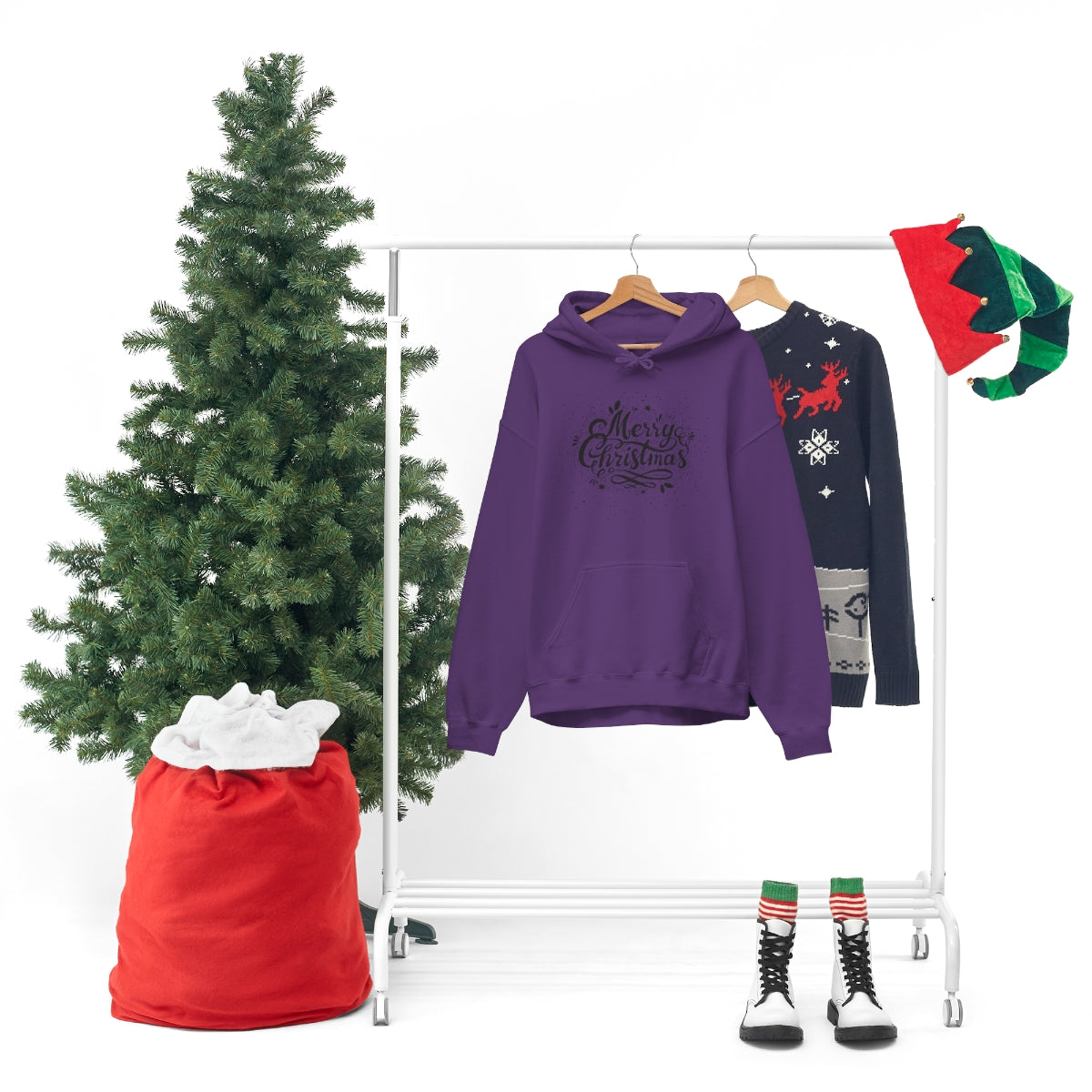 "Merry Christmas" Unisex Heavy Blend™ Hooded Sweatshirt