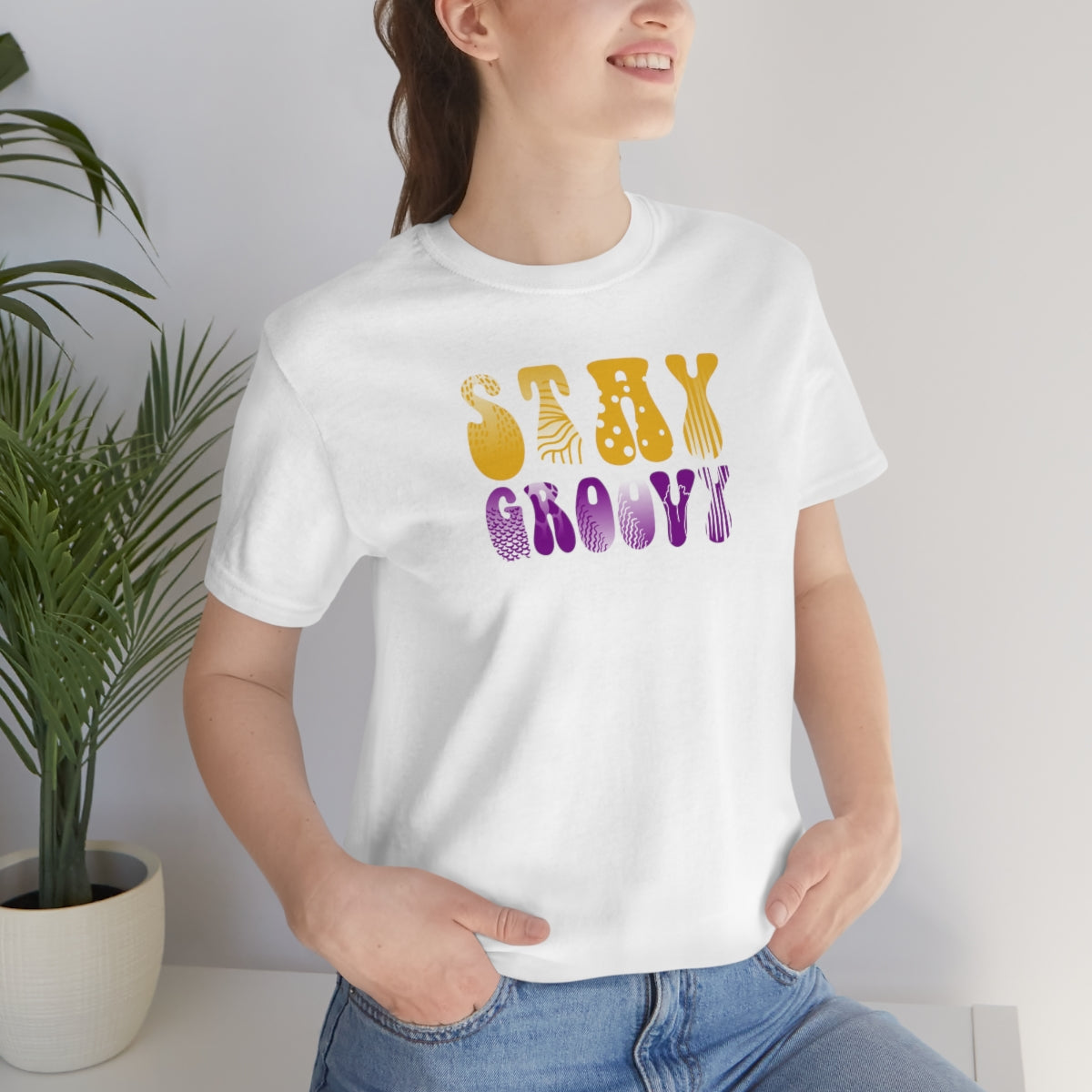 Stay Groovy Unisex Jersey Short Sleeve Tee