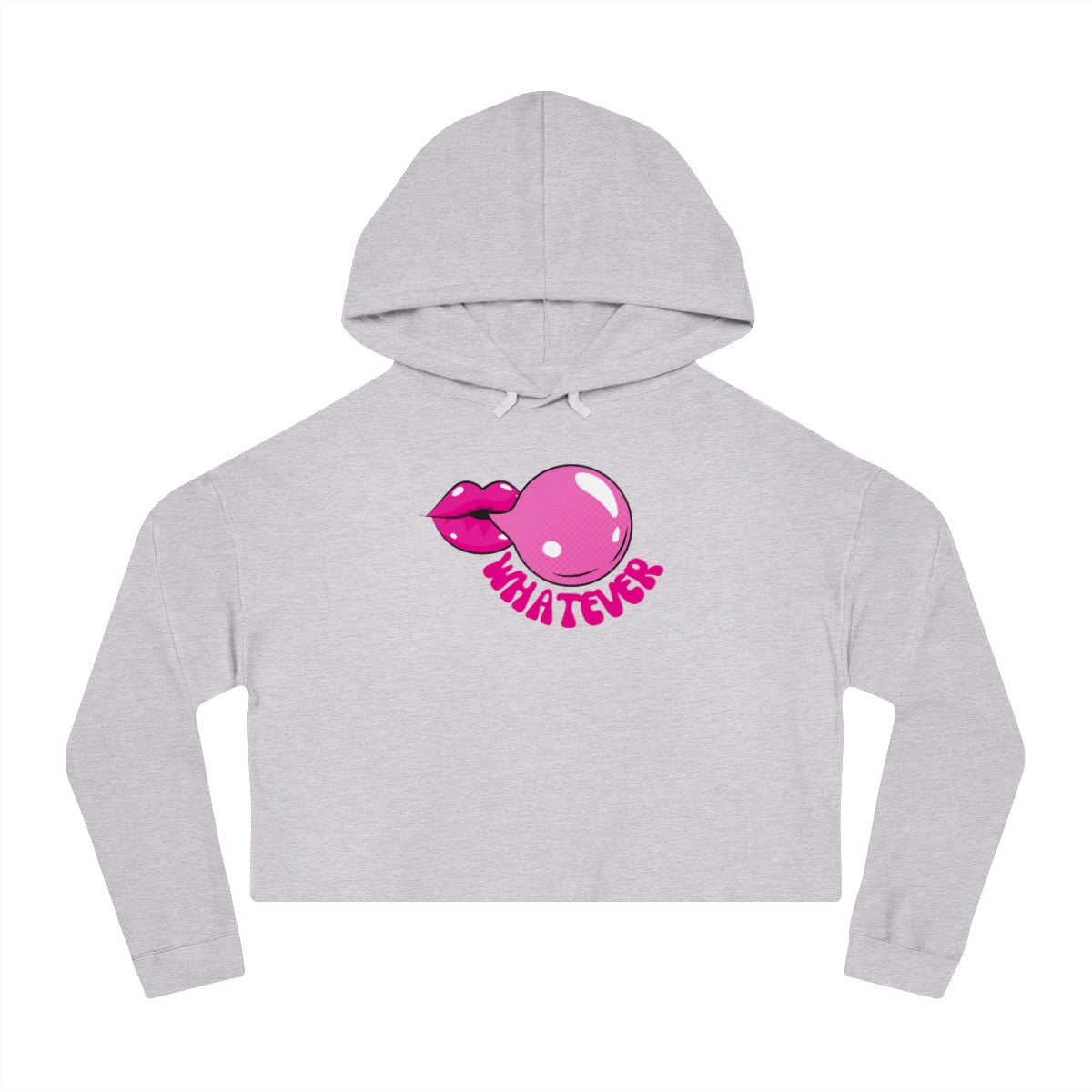 "Whatever" Women’s Cropped Hooded Sweatshirt