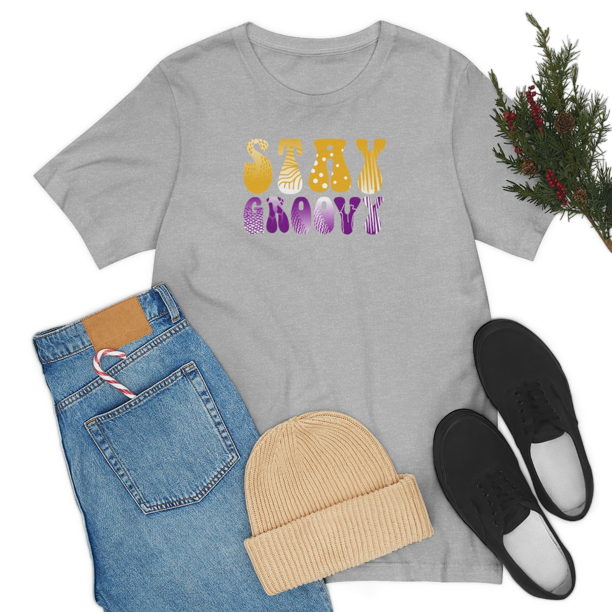 Stay Groovy Unisex Jersey Short Sleeve Tee