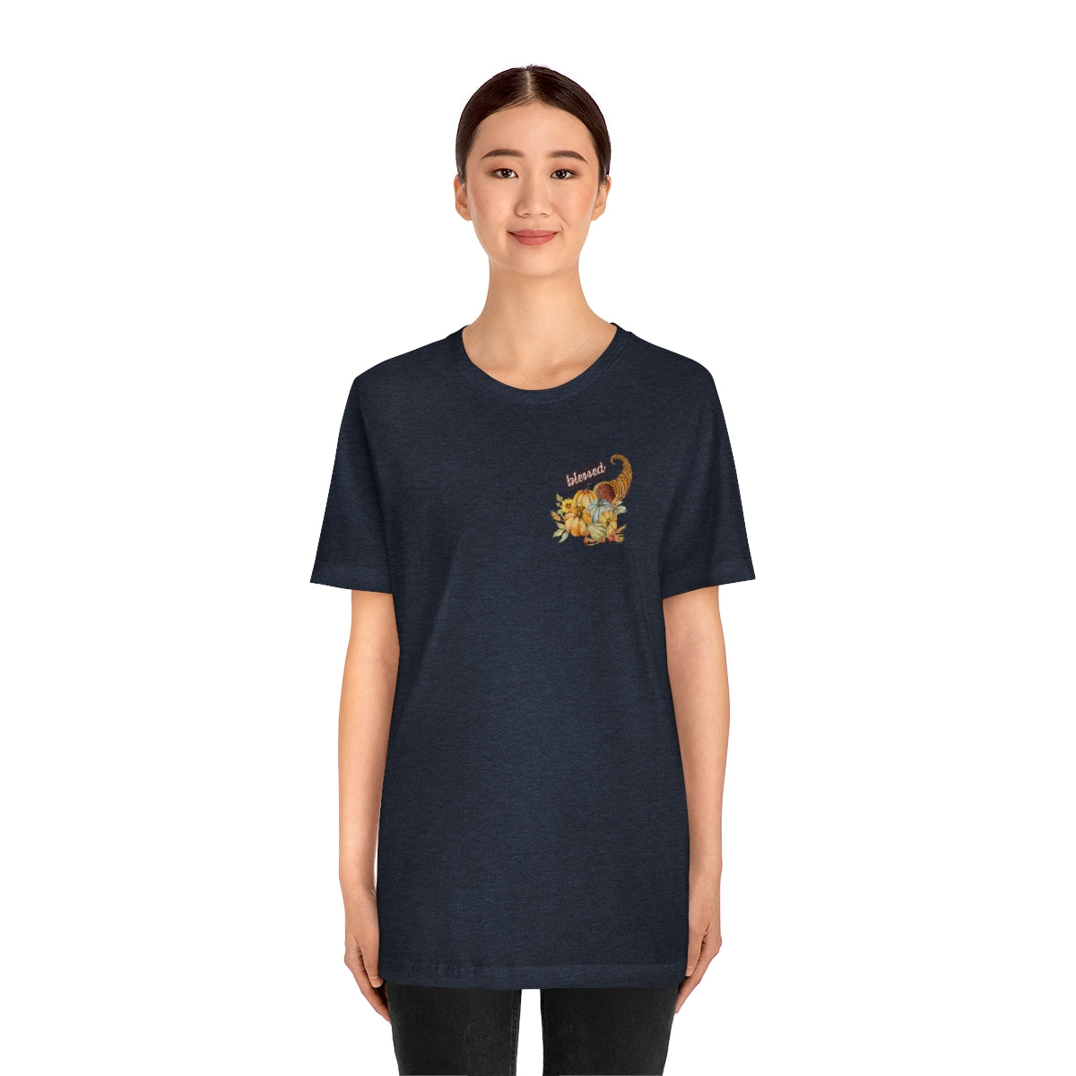 "Thankful And Blessed" Unisex Jersey Short Sleeve Tee