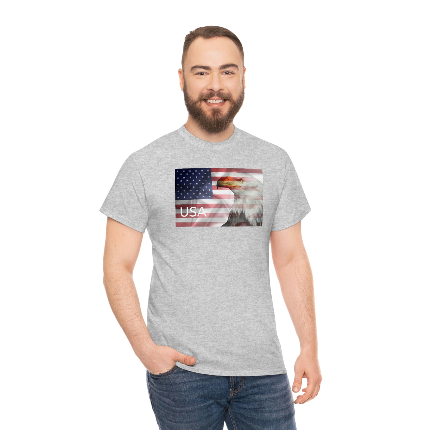 "USA Eagle" Unisex Heavy Cotton Tee